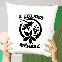 Legjobb_méhésznek_Méhész_feliratos_párna_