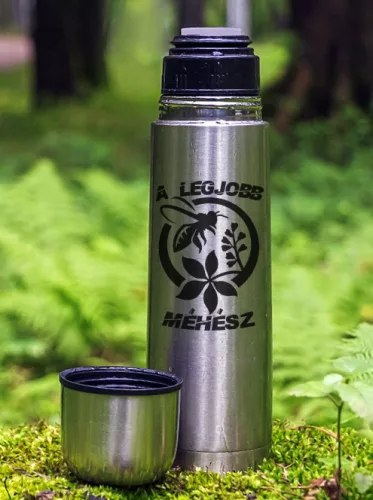 Legjobb_méhésznek_Méhész_feliratos_termosz_