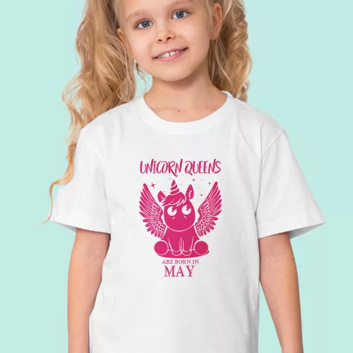 Egyedi_szülinapi_gyerek_póló_Unicorn_Queens_