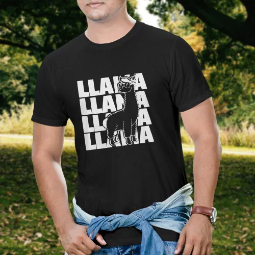 Lámás_ajándékok_Llama_póló_