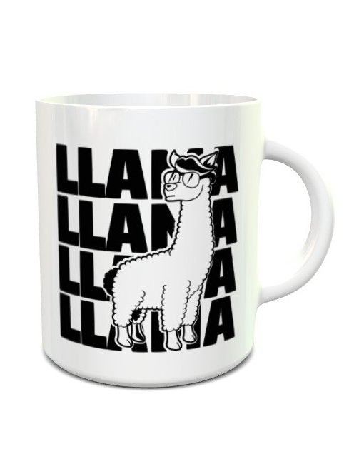 Lámás ajándékok_Llama bögre_