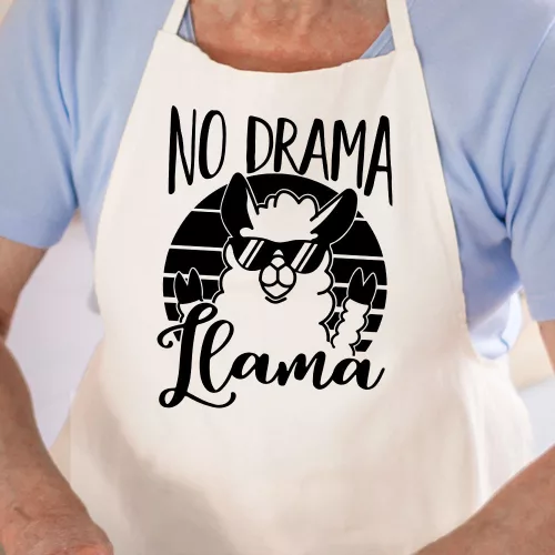 Lámás_kötény_No_drama_Llama_