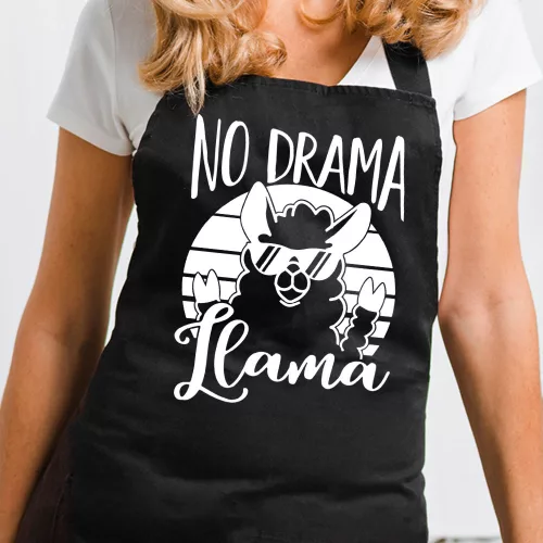 Lámás_kötény_No_drama_Llama_