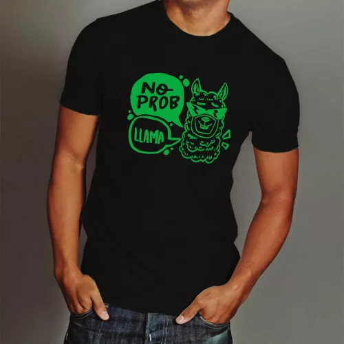 Lámás_ajándékok_No_probLlama_póló_