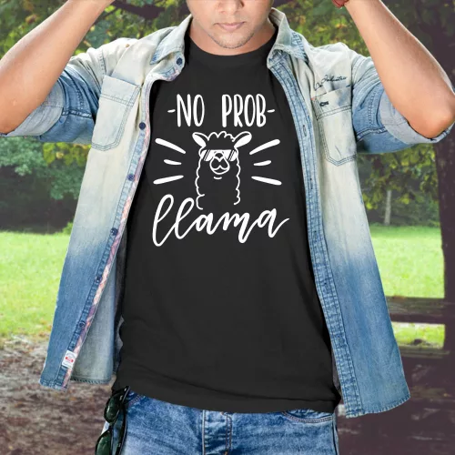 Vicces_lámás_póló_No_Prob_Llama_