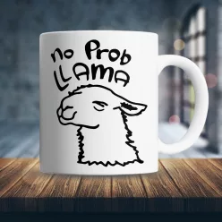 No_Prob_Llama_bögre_Vicces_ajándék_