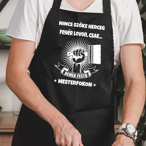 Szobafestő_ajándék_Remek_festő_kötény_