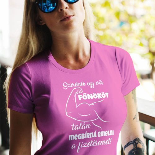 Ajándék_főnöknek_Vicces_női_póló_főnöknek__