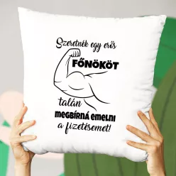 Ajándék_főnöknek_Vicces_párna_főnöknek_