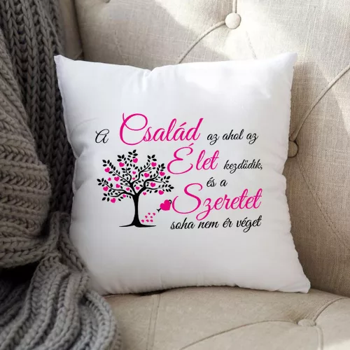Családi_párna_Szeretet_nem_ér_véget_
