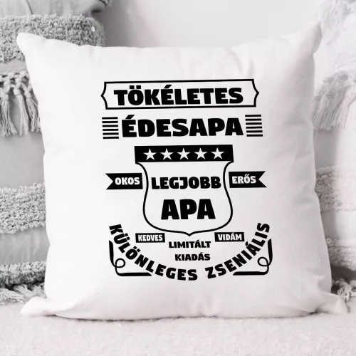 Párna_apáknak_Tökéletes_édesapa_