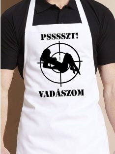 Vicces kötény vadásznak_Psssszt vadászom