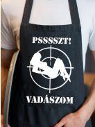 Vicces kötény vadásznak_Psssszt vadászom