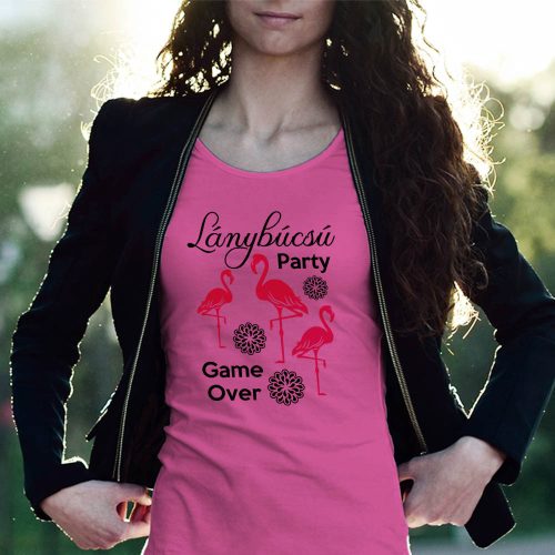Lánybúcsú_Party_póló_Game_Over_