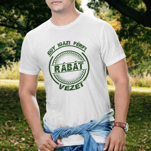 Traktoros_póló_Igazi_férfi_Rábát_vezet_