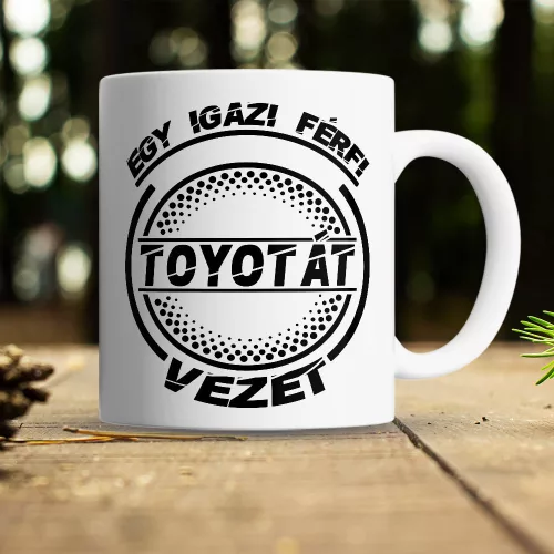 Toyotás_bögre_Autós_ajándékok_