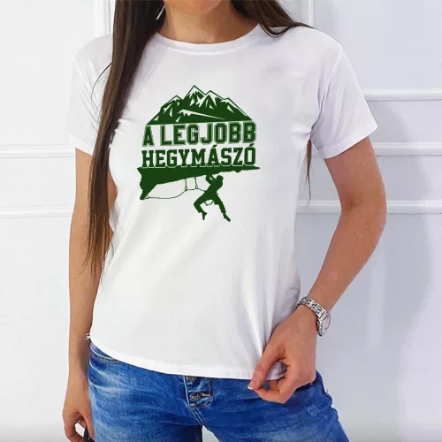 Sport,_hobby_női_pólók_Legjobb_hegymászónak_