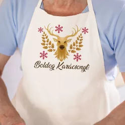 Ünnepi_szarvasos_kötény_Boldog_karácsonyt_