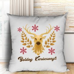 Ünnepi_szarvasos_párna_Boldog_karácsonyt_