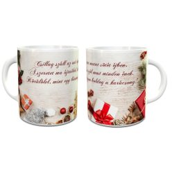 Karácsonyi_ajándék_Ünnepi_bögre_idézettel_