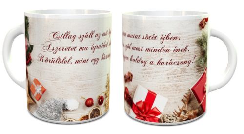 Karácsonyi_ajándék_Ünnepi_bögre_idézettel_