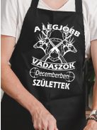 Egyedi szülinapi kötény_Legjobb vadásznak