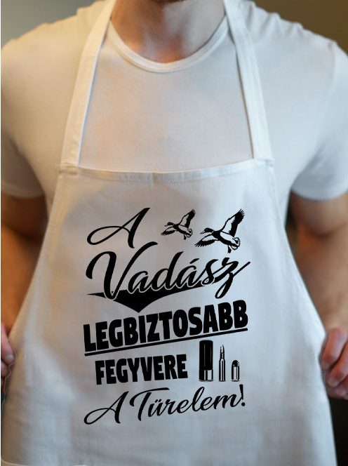 Kötény vadásznak_Legbiztosabb fegyver