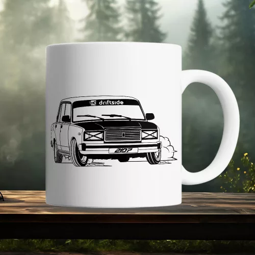 Ladás_ajándék_Lada_2107_Drift_bögre_