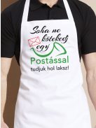 Vicces kötény postásnak_Soha ne kötekedj