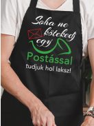 Vicces kötény postásnak_Soha ne kötekedj