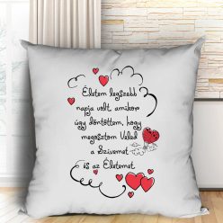 Évfordulós_párna_Életem_legszebb_napja_