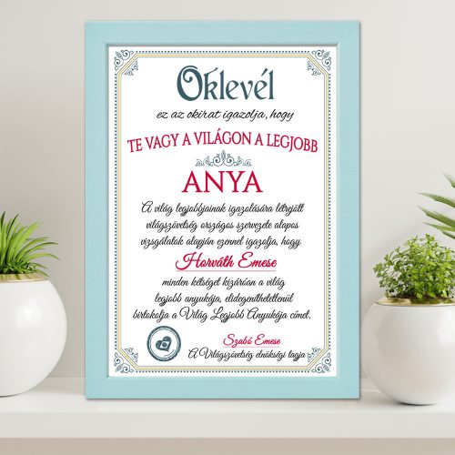 Anyák_napi_oklevél_Falikép_édesanyáknak_
