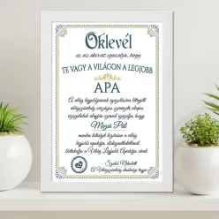 Oklevél_apának_Ajándék_apáknak_Apák_napi_oklevél
