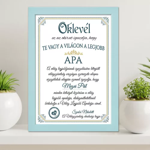Oklevél_apának_Ajándék_apáknak_Apák_napi_oklevél
