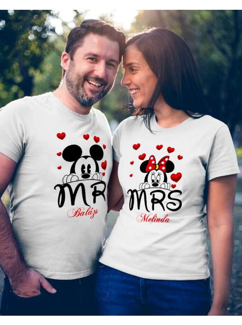 Mr. és Mrs. Páros póló_Évfordulós ajándék 