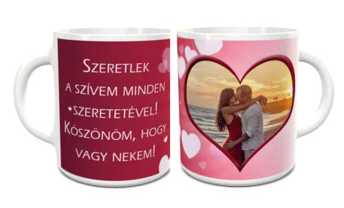 Romantikus_ajándék_Bögre_saját_fotóval_