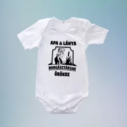 Apa-lánya_ajándék_Apa_és_lánya_horgásztársak_baba_body
