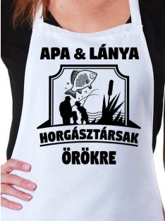 Apa-lánya ajándék_Apa és lánya horgásztársak kötény