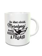 Humoros bögre fogorvosnak_Élet rövid, mosolyogj