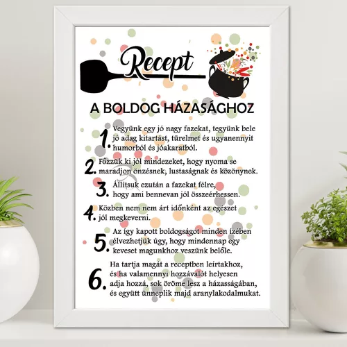 Vicces_nagy_falikép_Boldog_házasság_recept__