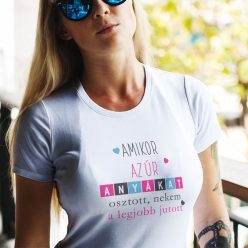 Anyák_napi_női_póló_Nekem_legjobb_anya_jutott