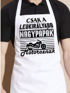 Ajándék nagypapának_Motoros kötény nagypapának