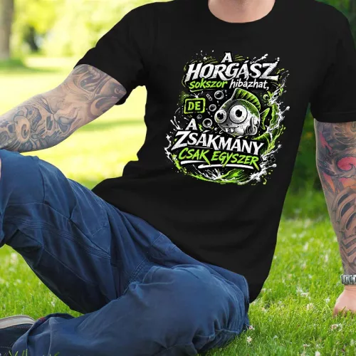 Póló horgászoknak - A horgász sokszor hibázhat...