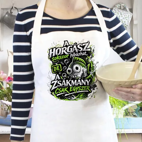 Kötény horgászoknak - A horgász sokszor hibázhat... 