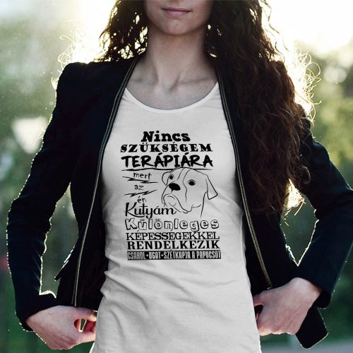 Kutyás_ajándékok_Női_póló_kutyás_gazdiknak_