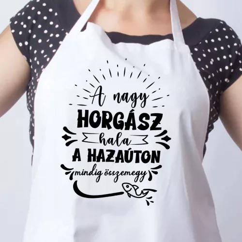 Vicces_horgász_kötény_A_nagy_horgász_hala_