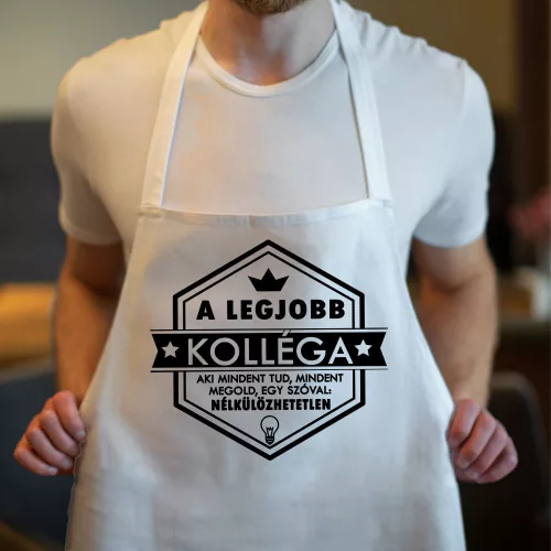 Legjobb_kolléga_kötény_Ajándék_kollégáknak_