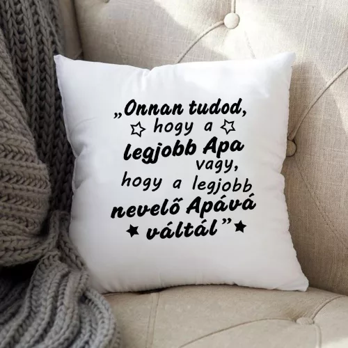 Ajándék_nevelőszülőknek_Párna_nevelőapának_