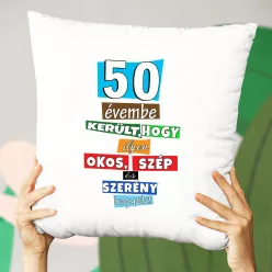 Egyedi_párna_szülinapra_Szép_okos_szerény_