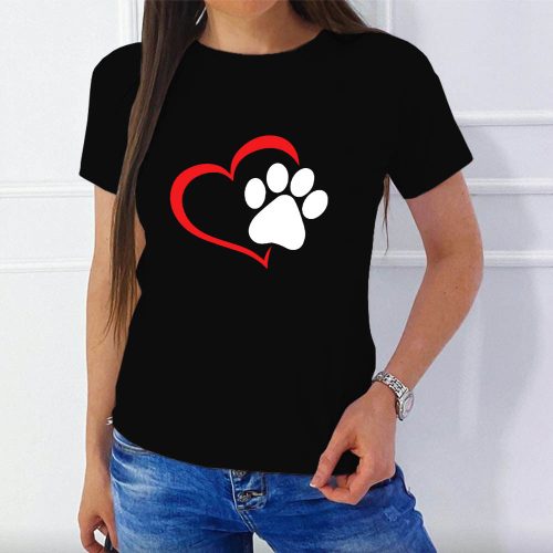 Kutyás_női_póló_Love_dog_